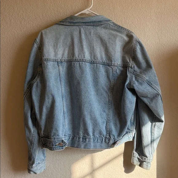Mango Women’s Oversized Denim Jacket - Picture 3 of 3